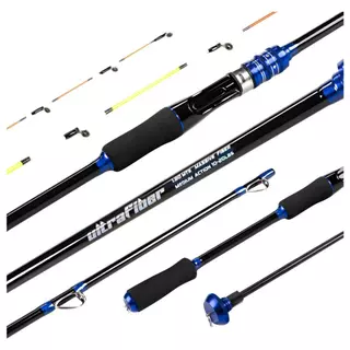 Vara de Pesca Ultralight 3D 1,65 - 1,80 e 2,10 Para Molinete - Tilapia Piau Piapara Curimba em Oferta na Shopee
