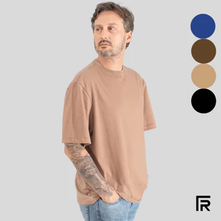 Camiseta Oversized Masculina Street Lisa Malha Egípcia 010070-A