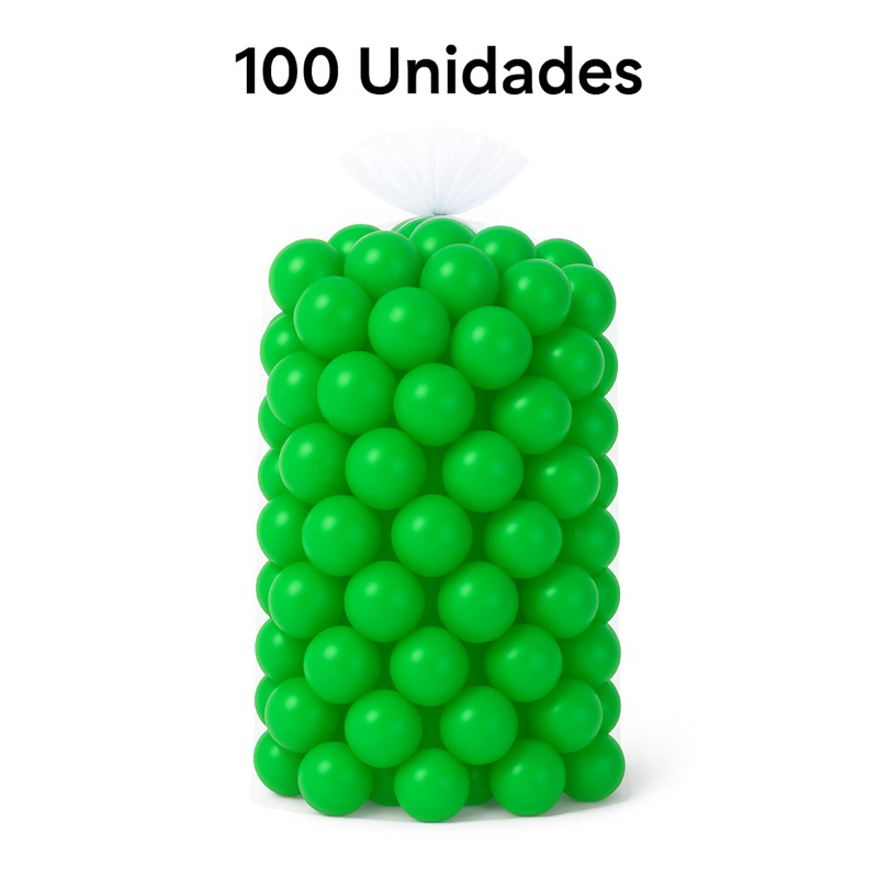 100 Unidades de Bolinha Plástica Verde Piscina Promoção 50 e 100 - Não Amassam em Oferta na Shopee