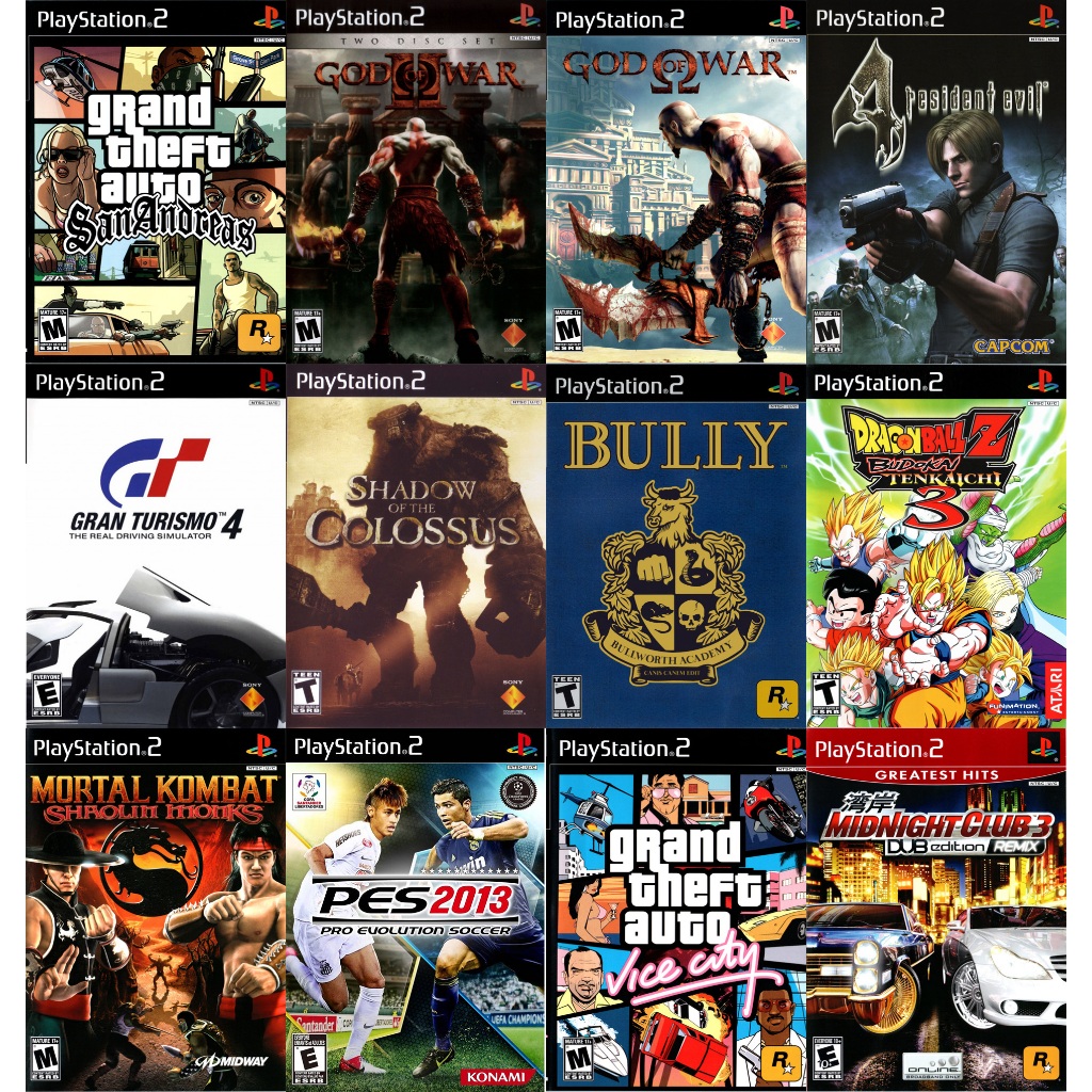 5 Jogos Playstation 2 à Escolha • Combo Econômico • (DVD/PS2) | Shopee ...