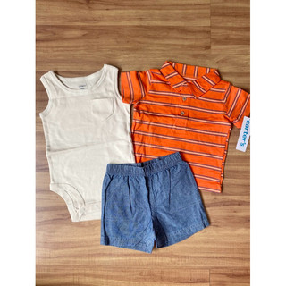 Conjunto verão carters menino em Oferta na Shopee