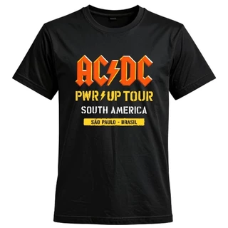 Camiseta ACDC Tour América Masculina Feminina Envio Imediato P Ao G5
