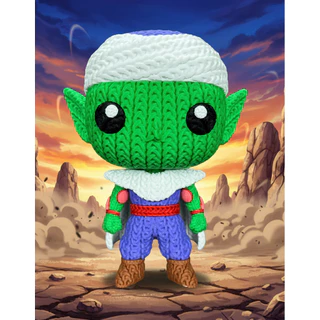 Boneco Amigurumi 3D Inspirado em Namekuseijin – Feito em PLA, Detalhado e Colecionável