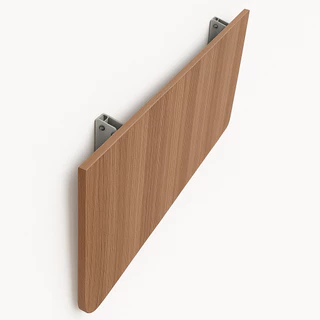 Mesa Dobravel Retratil de Parede Suspensa Borda Redonda Para Quarto Sala Banheiro Cozinha Branco Preto Amadeirado