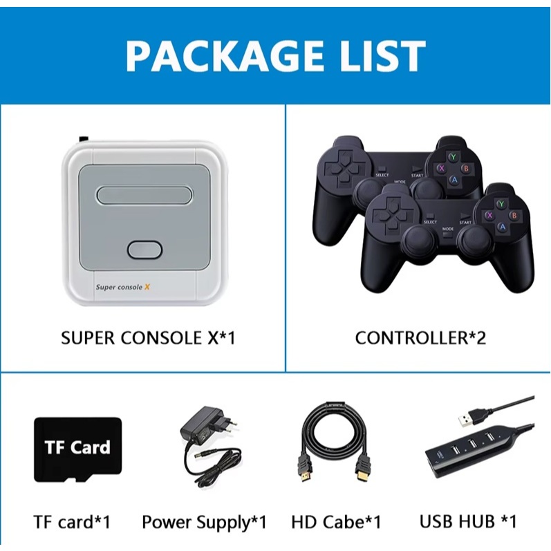 Super Console X 64GB 90 MIL jogos ou 128GB 95 Mil jogos + de 50