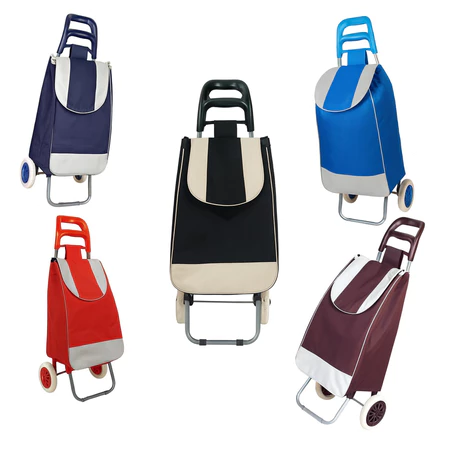 Carrinho De Compras Feira Dobravel com rodas mercado Reforçado Sacola Bolsa Diversas Cores. PROMOÇÃO !!!