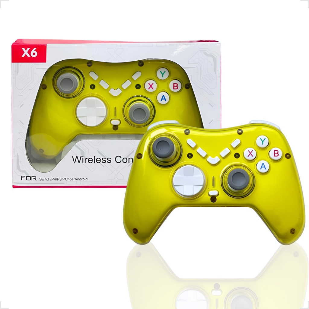 Controle Joystick Gamepad Sem Fio Para PC/PS4/PS3/N-Switch/Smartphone ...