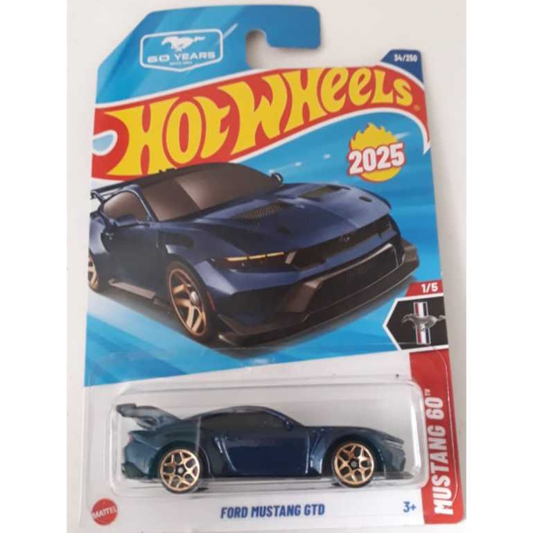 Ford Mustang GTD - 2025 - Azul - 60 Years - 1/64 - Hot Wheels