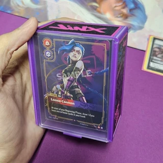 Riftbound - Jinx - Deck Box Display Toploader (60 Cartas)