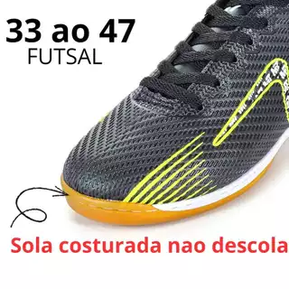 Chuteira Futsal Masculina Feminina Quadra Indoor 33 Ao 47