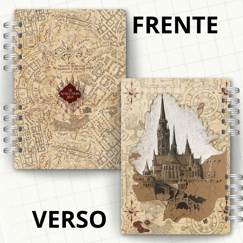 Planner Agenda 2026 Harry Potter Mapa do Maroto