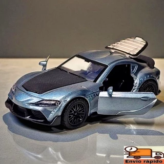 Miniatura de Ferro Toyota GR SUPRA Fricção Carro de Brinquedo Coleção Diecast Coleção