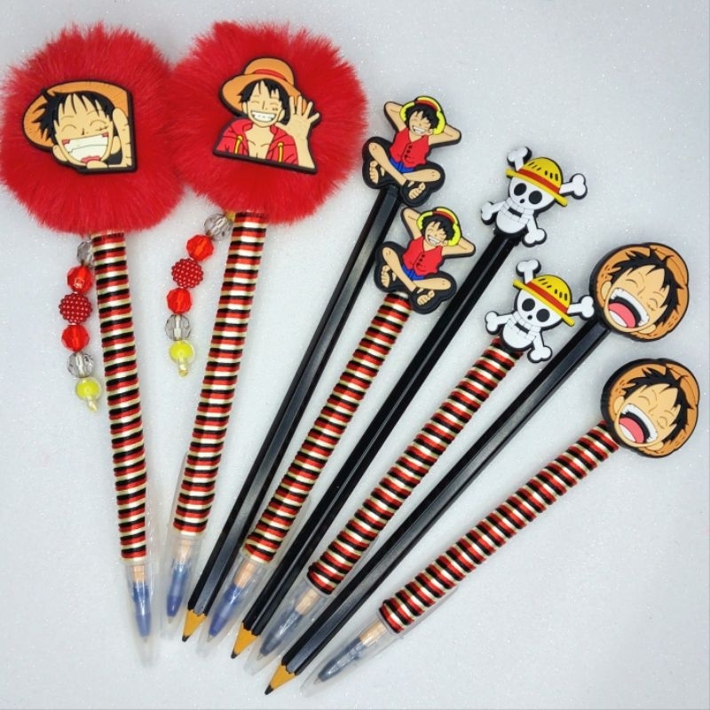 Caneta ou Lápis One Piece - Luffy - Zoro | Shopee Brasil