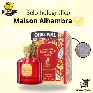 Perfume Árabe La Rouge Baroque Extreme Maison Alhambra 100ml Feminino Original Selo Holográfico e NF em Oferta na Shopee