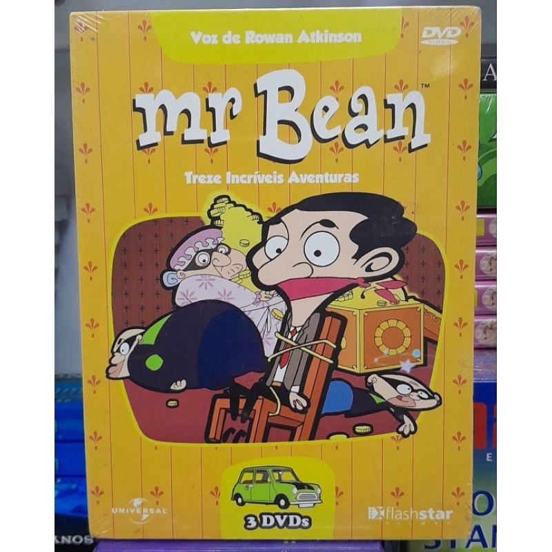 Dvd Mr. Bean - Vol. 1 - 3 DVDs - (Animação) Embalagem Digipack