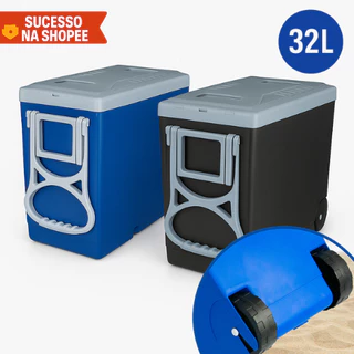 Caixa Térmica Cooler 32L com rodinhas Arqplast