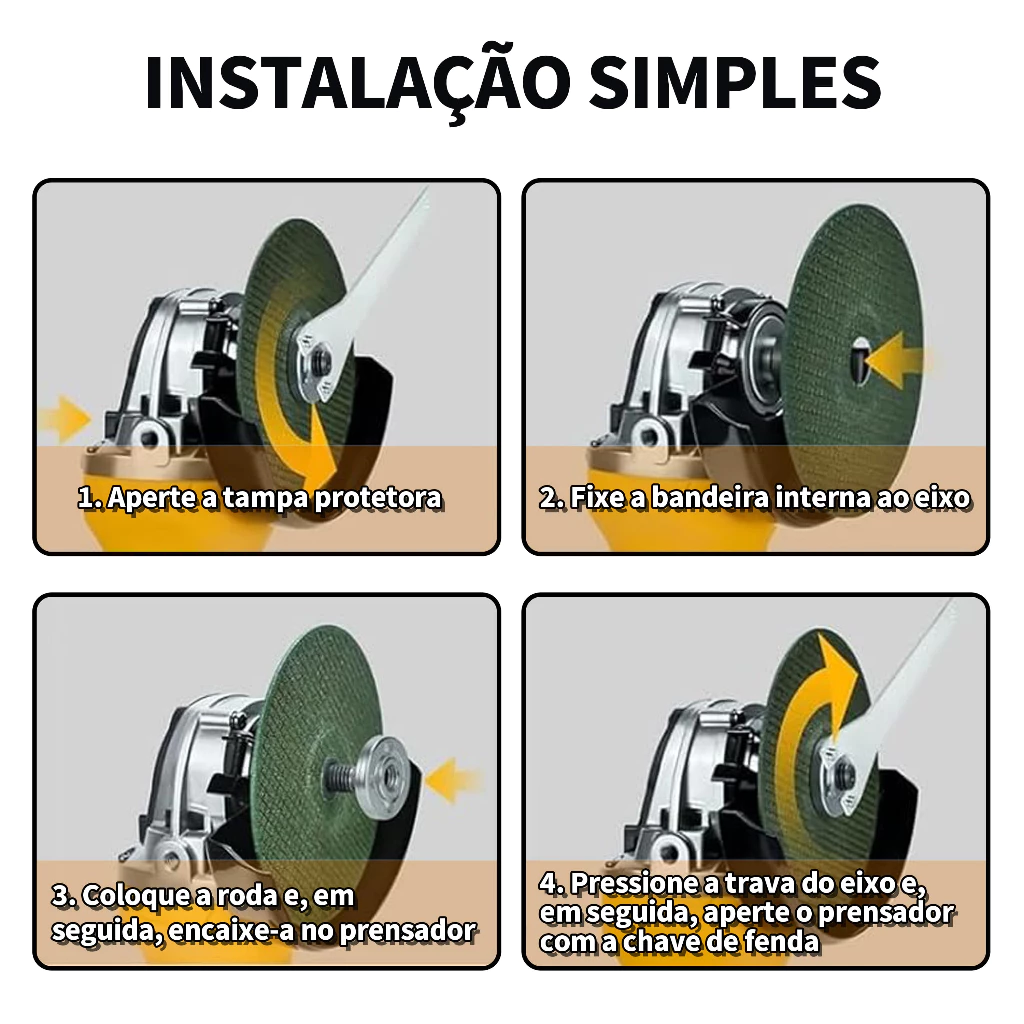 Kit 2 Em 1 Esmerilhadeira portátil 21V Chave de Impacto + Parafusadeira Impacto Angular e caixa 2 baterias