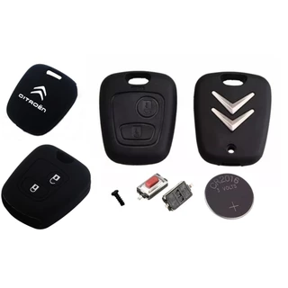 Kit Reparo Capa Chave Citroen C3 2004 2005 2006 2007 2008 2009 2010 2011 2012