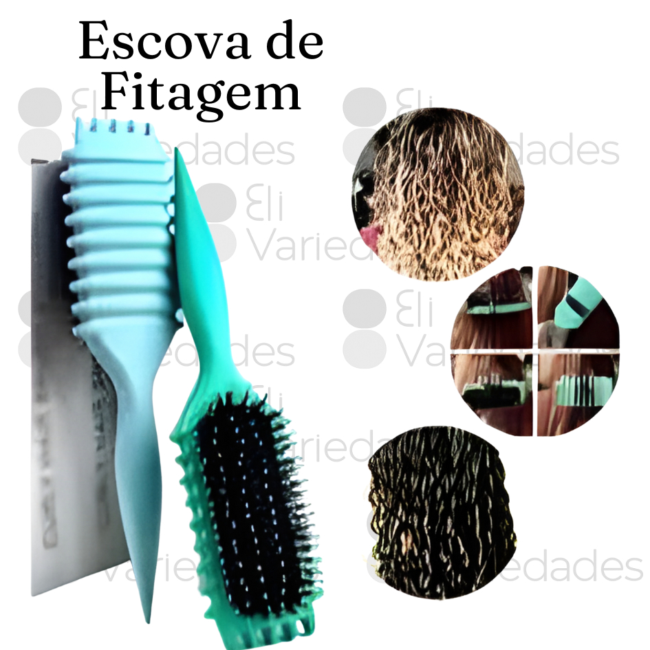 Escova Fitagem Onda Finalizadora Definição de Cachos para Cabelo ...