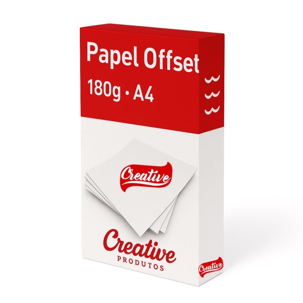 500 folhas Papel Offset 180g A4 Branco Suzano Alta Alvura Altíssima ...