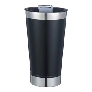 Kit 10 Copos Térmicos 473ml Com Tampa e Abridor de Garrafas para Cerveja Em Diversas Cores
