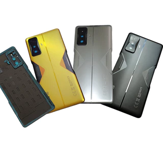 Tampa traseira Para Xiaomi POCO F4 GT - 21121210G, Fundo de vidro com lente para Substituição