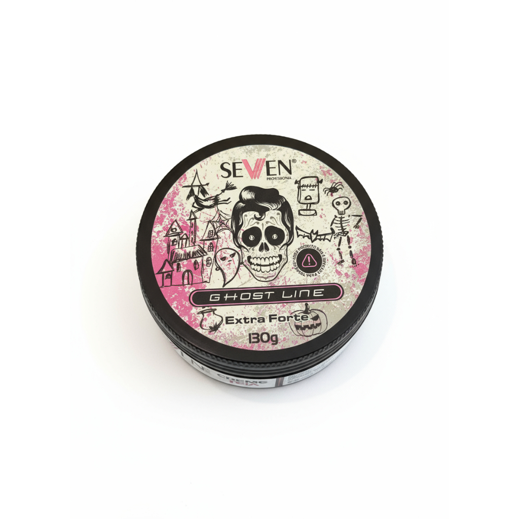 Pomada Modeladora Seven Ghost Line 130g - Efeito Teia Extra Forte ...