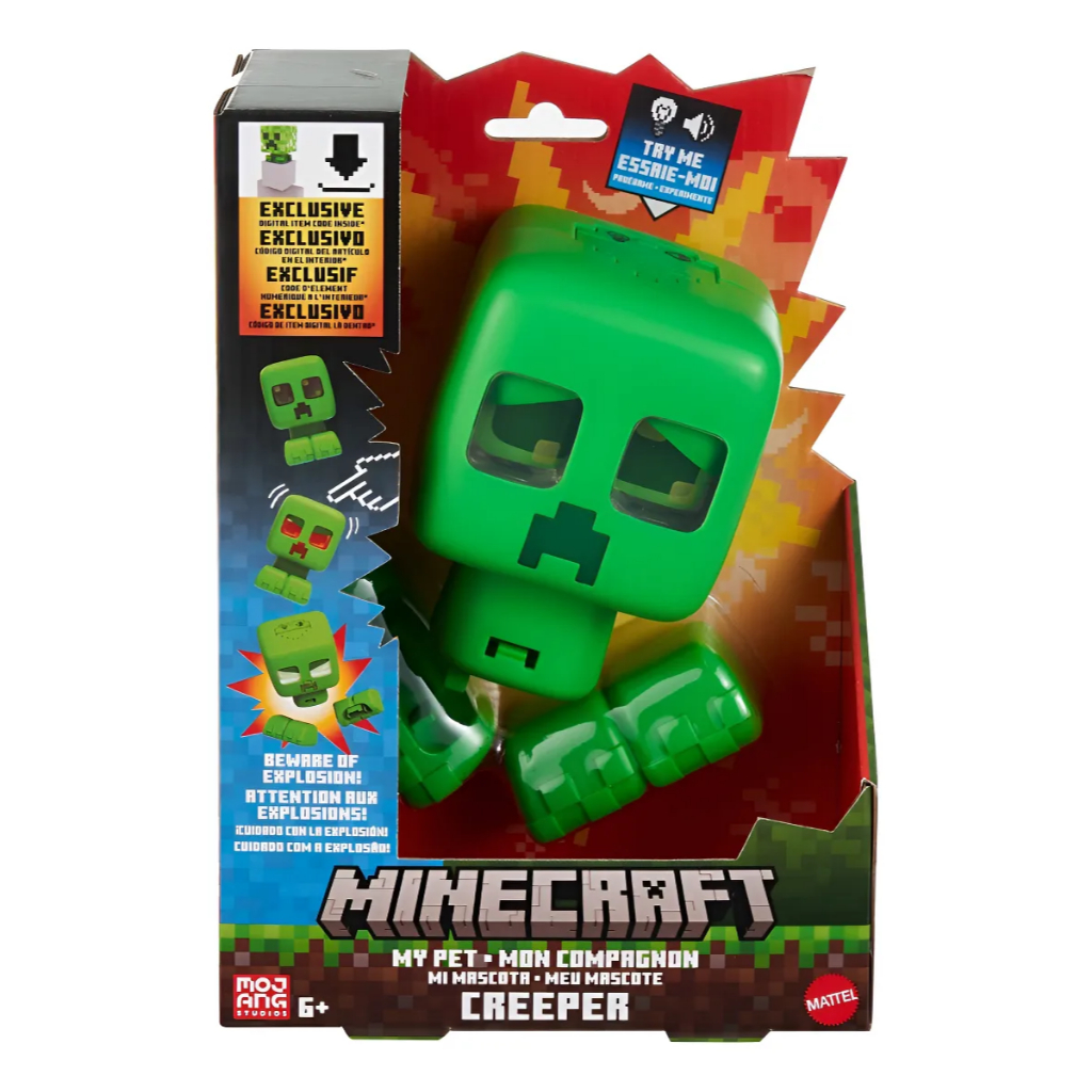 Brinquedo Minecraft Creeper Boneco De Ação Minecraft Meu Pet - Mattel ...