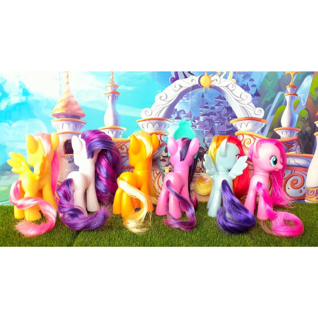 My little Pony - Conjunto Manesix G4 +Pets e Acessórios - Original