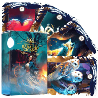 Baralho Tarot Cigano Lenormand com 36 Cartas 100% Plastificadas com Manual Tamanho Revista Colorido em Oferta na Shopee