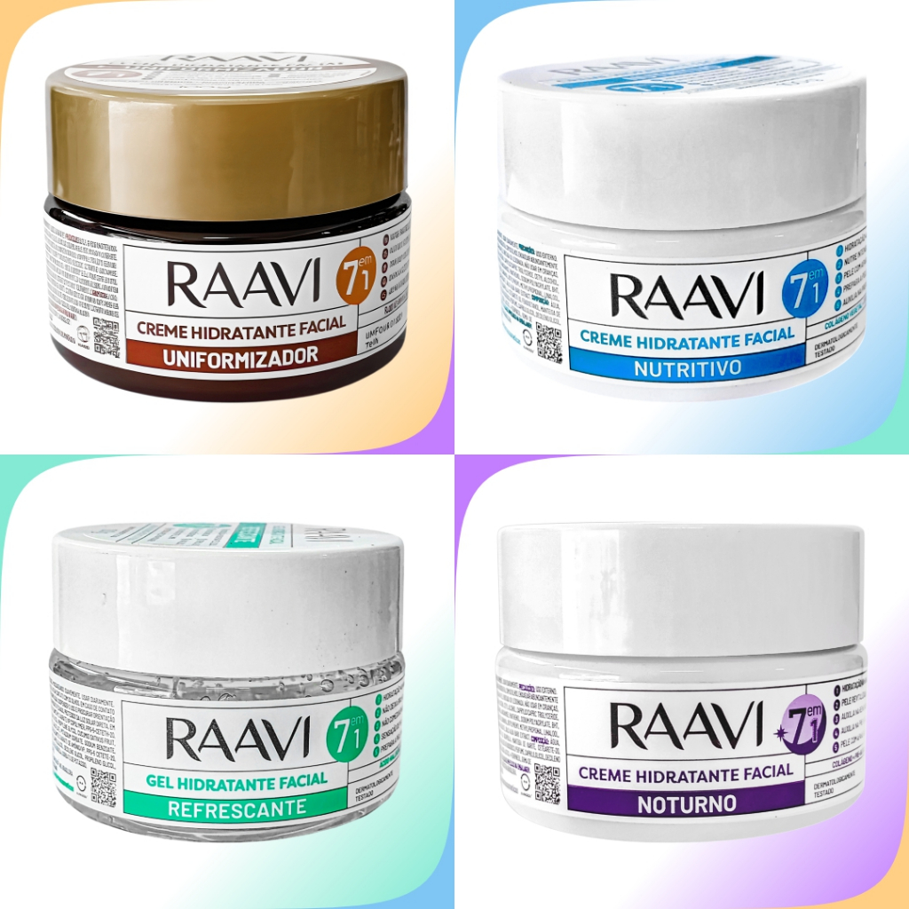 CREME HIDRATANTE FACIAL RAAVI 100G | Shopee Brasil