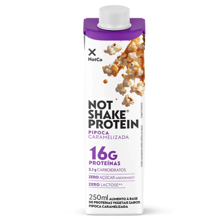 Not Shake Protein Pipoca Caramelizada Notmilk 250ml | Shopee Brasil