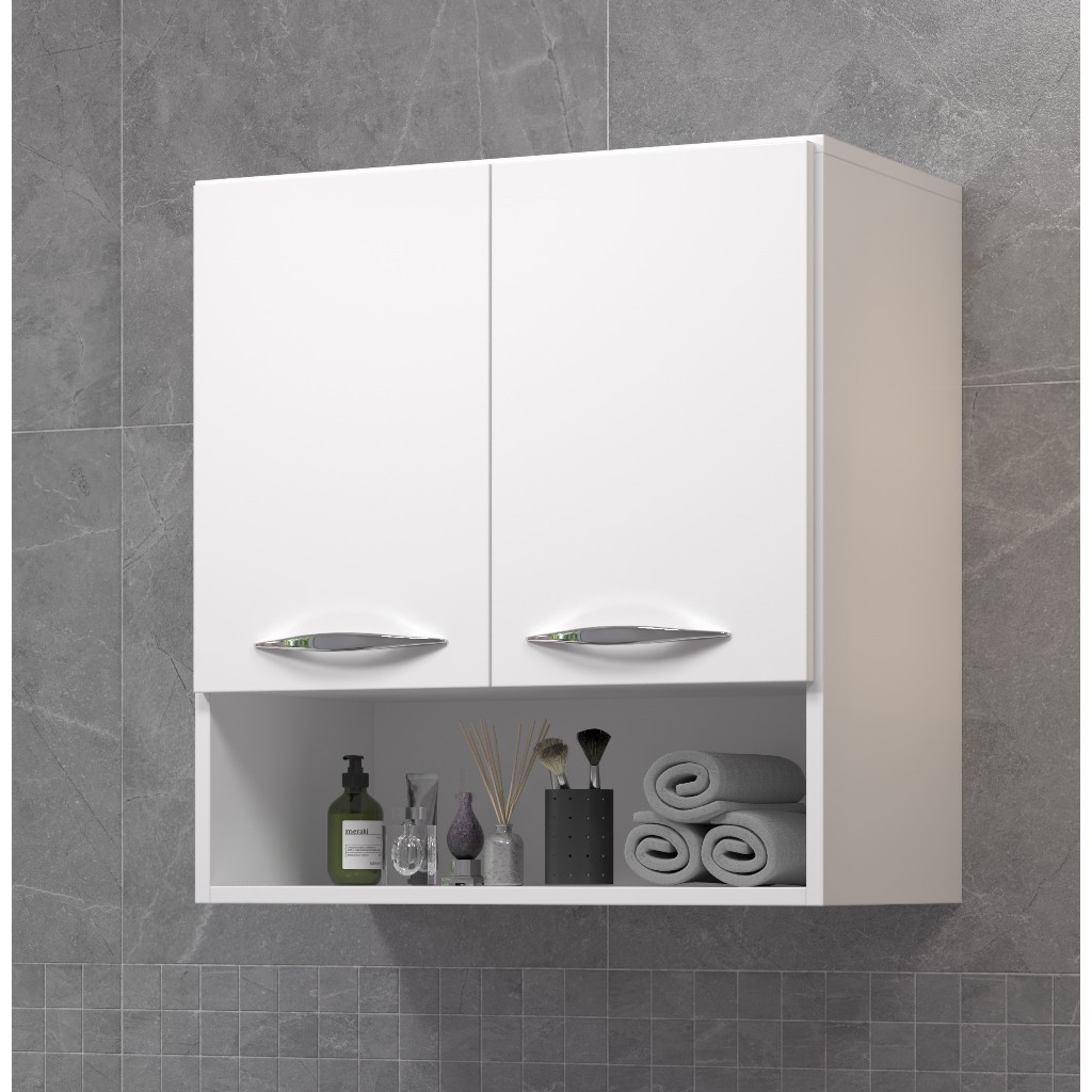 Armário 2 Portas Aéreo Lavanderia, Cozinha, Shopee Móveis