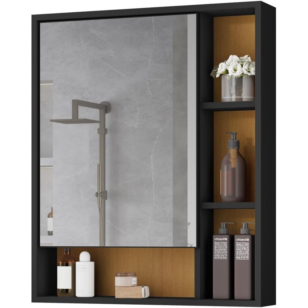 Foto de Armário de Banheiro com Espelho Selene Flex Color 60x50cm Varias Cores