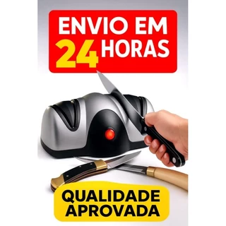 Afiador Eletrico Alltech Amolador de facas e tesouras Profissinal Sistema de Pedra P/Cozinha em Oferta na Shopee