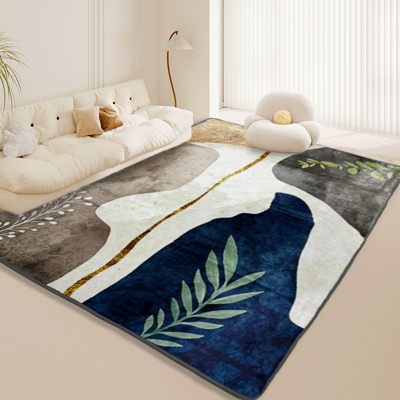 Tapete Sala Quarto Aveludo Estilo Nordico 1.45x1.95 Mt Antiderrapante Ins Flannel Grande Estampado | Shopee Brasil