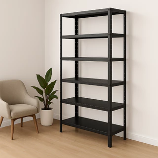 Estante de Aço Multiuso 6 Prateleiras 198x90cm Resistente Organizador para Casa Escritório e Garagem Suporta até 150 kg