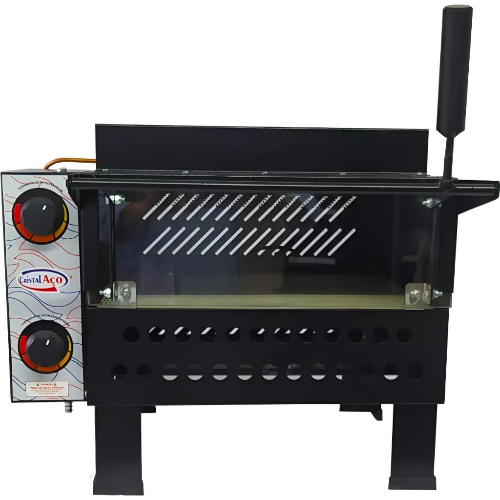 Forno De Pizza Profissional A Gás Com Infravermelho 68x48 Pa