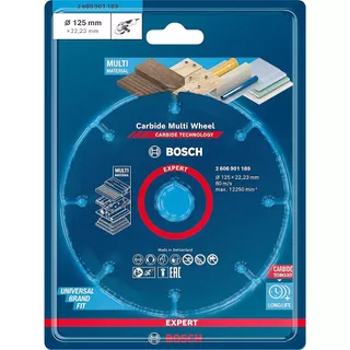 Disco De Corte Multiwheel 125mm Madeira Multimateriais Bosch em Oferta na Shopee