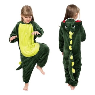 Pijama Infantil Dinossauro Kigurumi Plush Macio Peluciado Unissex Fantasia Quentinha em Oferta na Shopee
