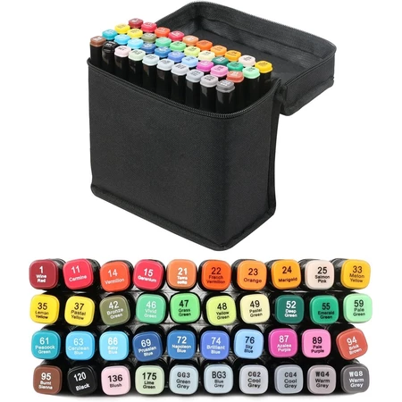 24/36/48/60/80 peças Caneta Marcadora De Ponta Dupla Conjunto De Canetas De Aquarela Especial