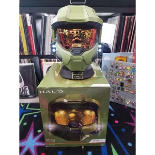 Capacete Master Chief Halo c/ Suporte e Luzes LED Escala 1:1 - Jazwares

