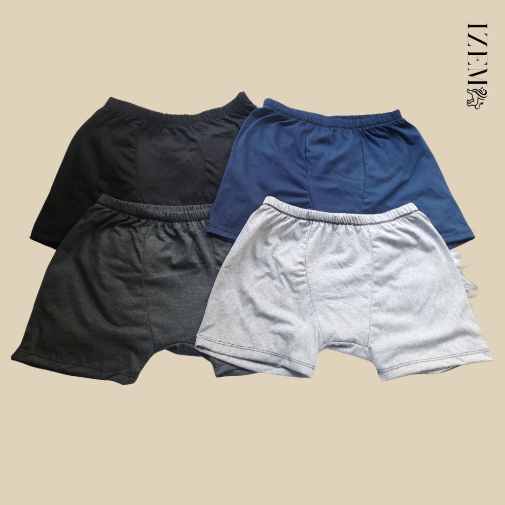 Kit 4 Cuecas Plus Size Algodão Box Boxer Masculina