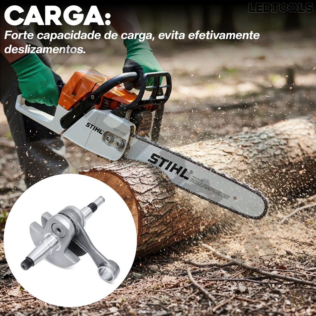 Eixo Virabrequim Para Motosserra Stihl Ms382 382 C/ Biela | Shopee