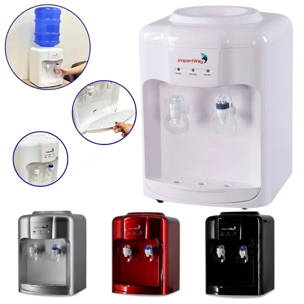Bebedouro de Água Gelada E Natural Refrigerador com Suporte para Galão ...