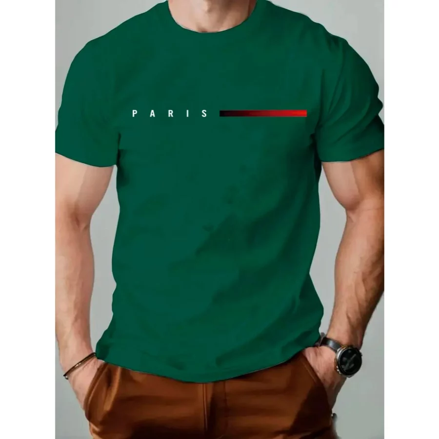 Camiseta Masculina Streetwear Paris Style 100% Algodão Premium Malha 30.1 - foto 5