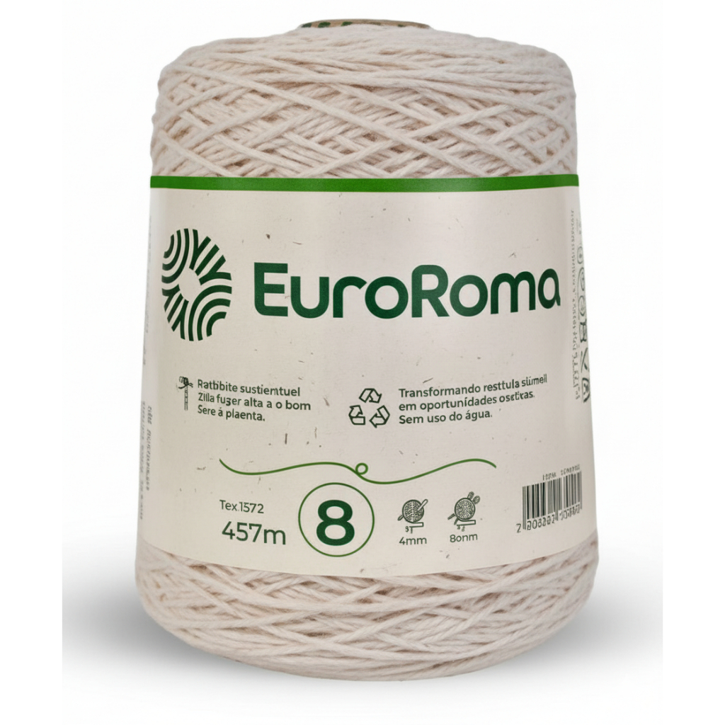 Barbante CRU EuroRoma 600g Número 8 600g | Shopee Brasil