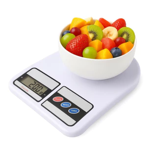 Balanca de Cozinha Digital Para Alimentos Base Antiderrapante Visor LCD Pesagem de 1g Ate 10kg Ideal Para Receitas e Fit em Oferta na Shopee