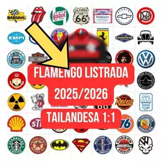 Camisa de Adesivos para Carros Fmng Listras Torcedor Marcas Antigas 2025