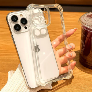 Kit2 Capinha Iphone Transparente Anti Impacto Tpu Para IPhone 11 12 13 14 15 16 17 pro max plus